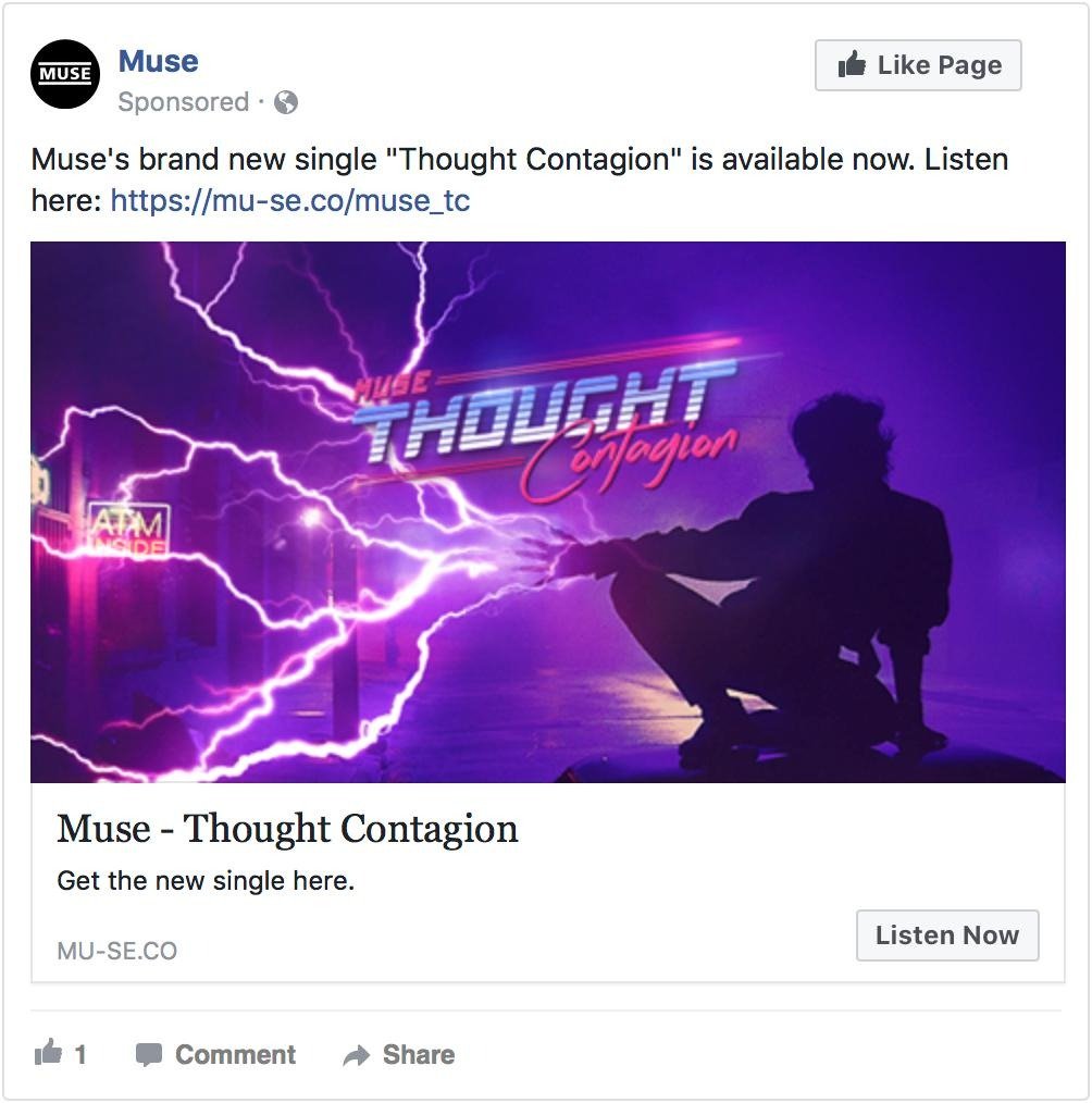 Facebook Feed Music Ad