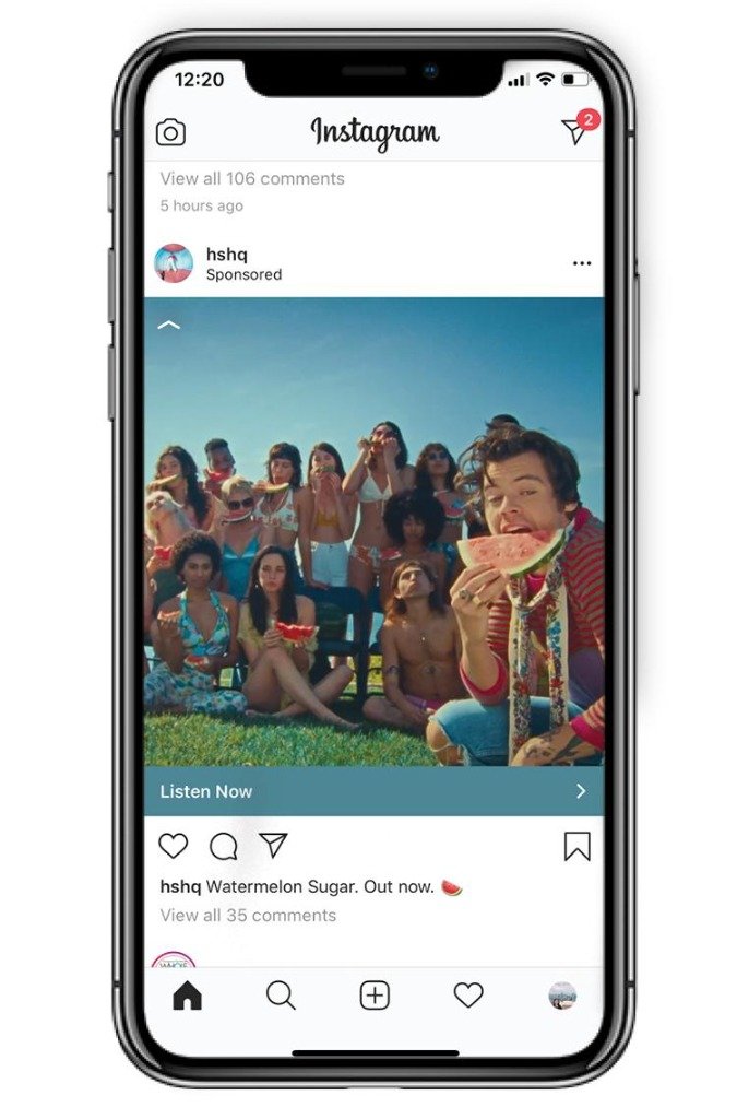 Instagram Mobile Feed Music Ad