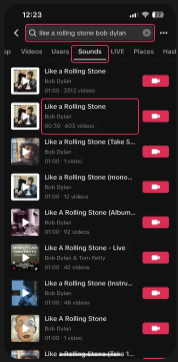Search for Your Track