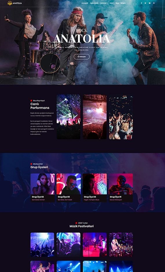 Rock Anatolia Concert & Festival Website